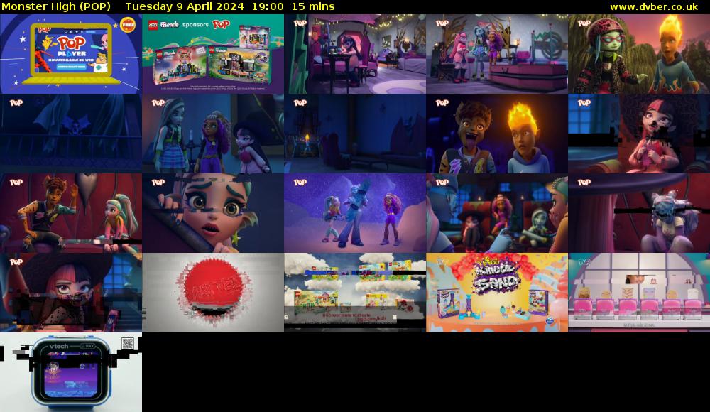 Monster High (POP) Tuesday 9 April 2024 19:00 - 19:15