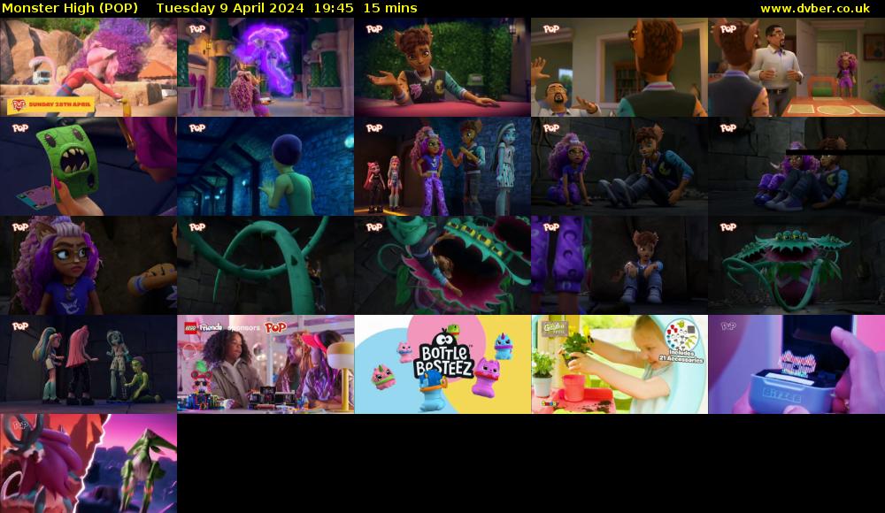 Monster High (POP) Tuesday 9 April 2024 19:45 - 20:00