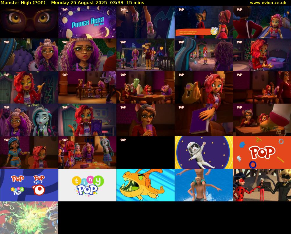 Monster High (POP) Monday 25 August 2025 03:33 - 03:48