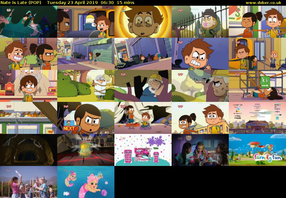 Nate is Late (POP) Tuesday 23 April 2019 06:30 - 06:45