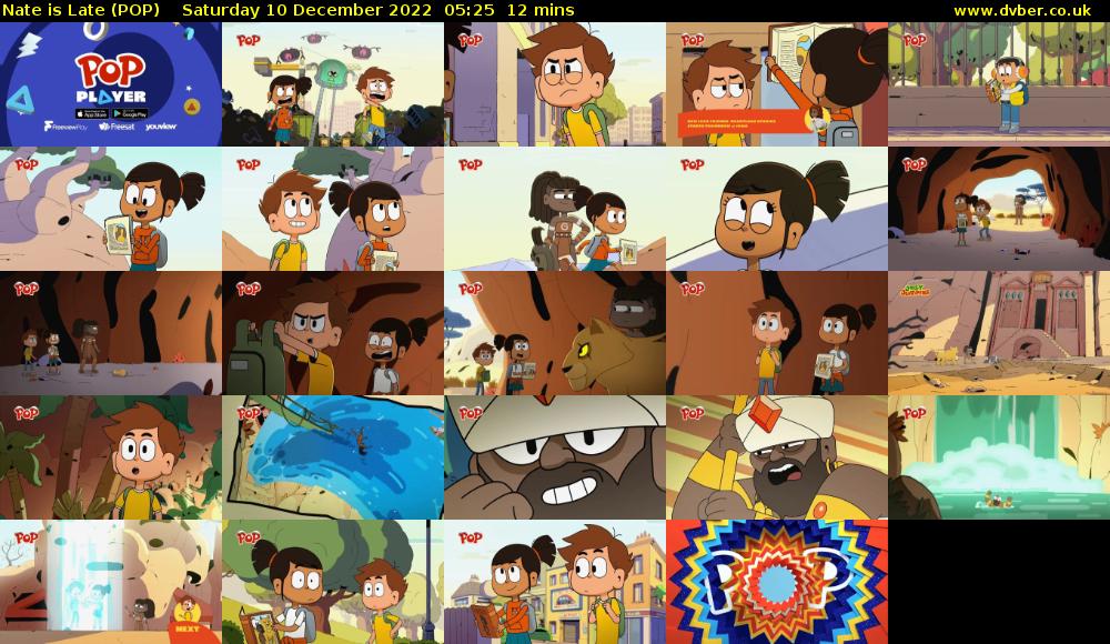 Nate is Late (POP) Saturday 10 December 2022 05:25 - 05:37