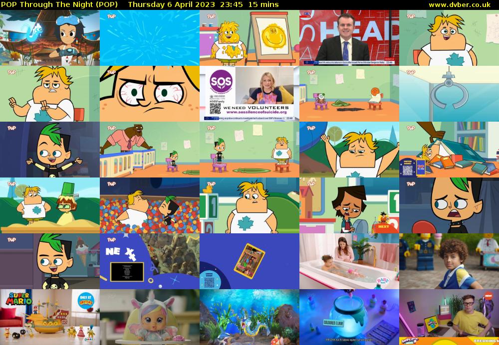 POP Through The Night (POP) Thursday 6 April 2023 23:45 - 00:00