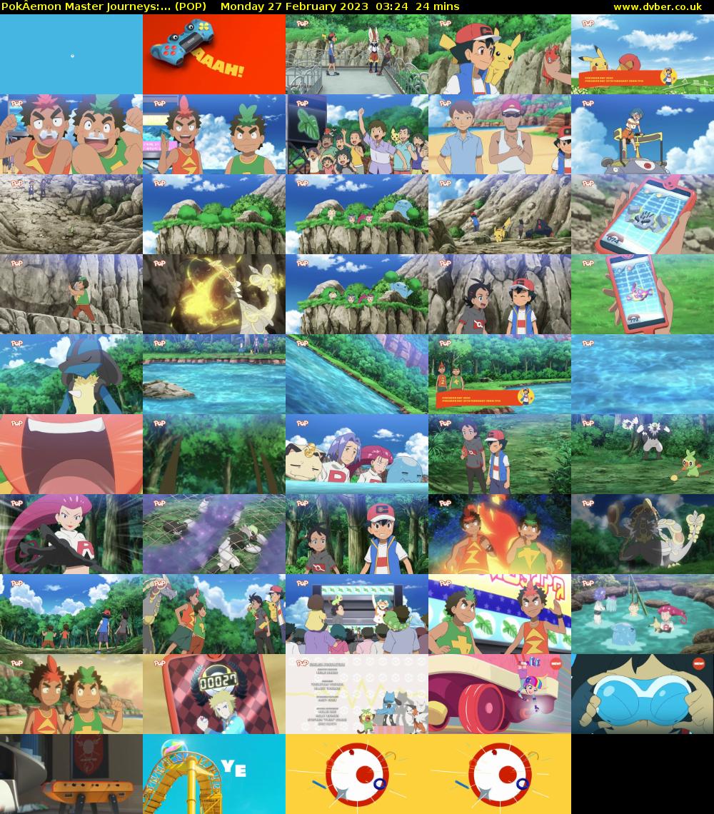PokÂemon Master Journeys:... (POP) Monday 27 February 2023 03:24 - 03:48