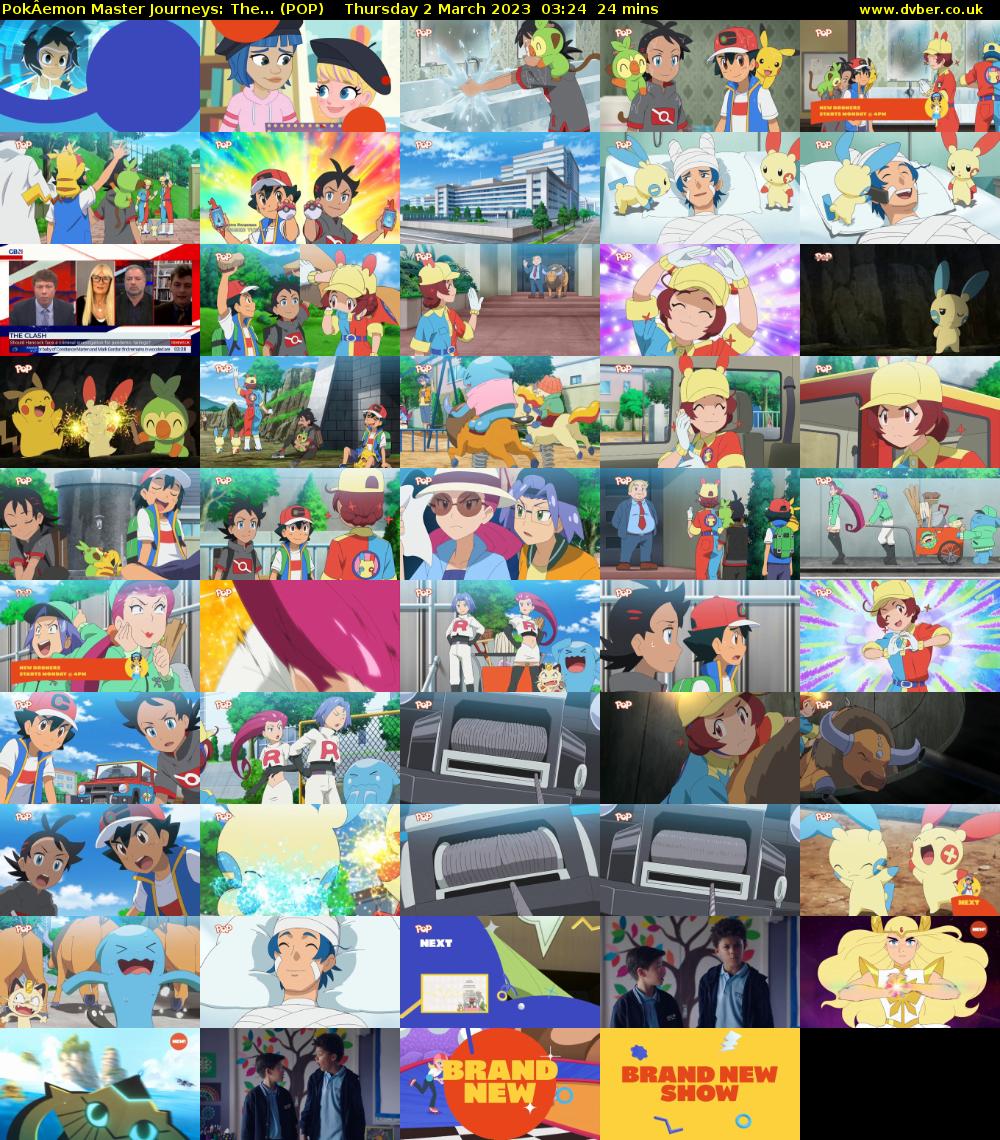 PokÂemon Master Journeys: The... (POP) Thursday 2 March 2023 03:24 - 03:48