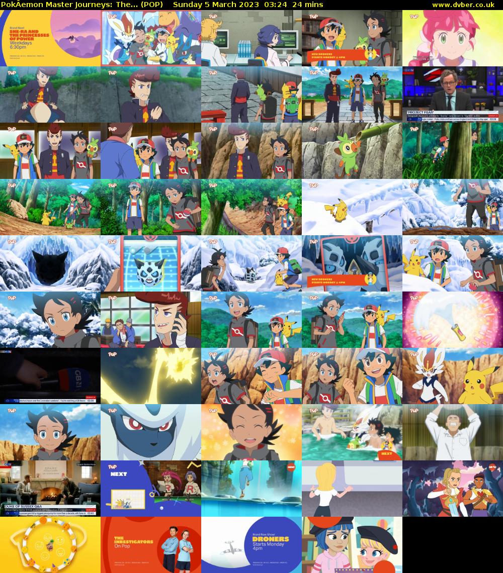 PokÂemon Master Journeys: The... (POP) Sunday 5 March 2023 03:24 - 03:48