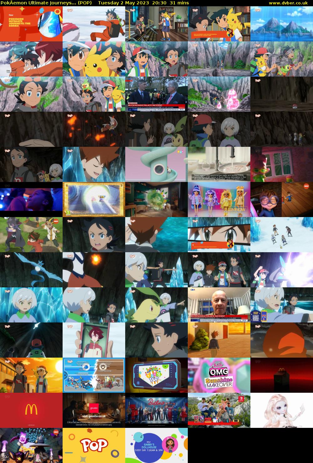 PokÂemon Ultimate Journeys... (POP) Tuesday 2 May 2023 20:30 - 21:01