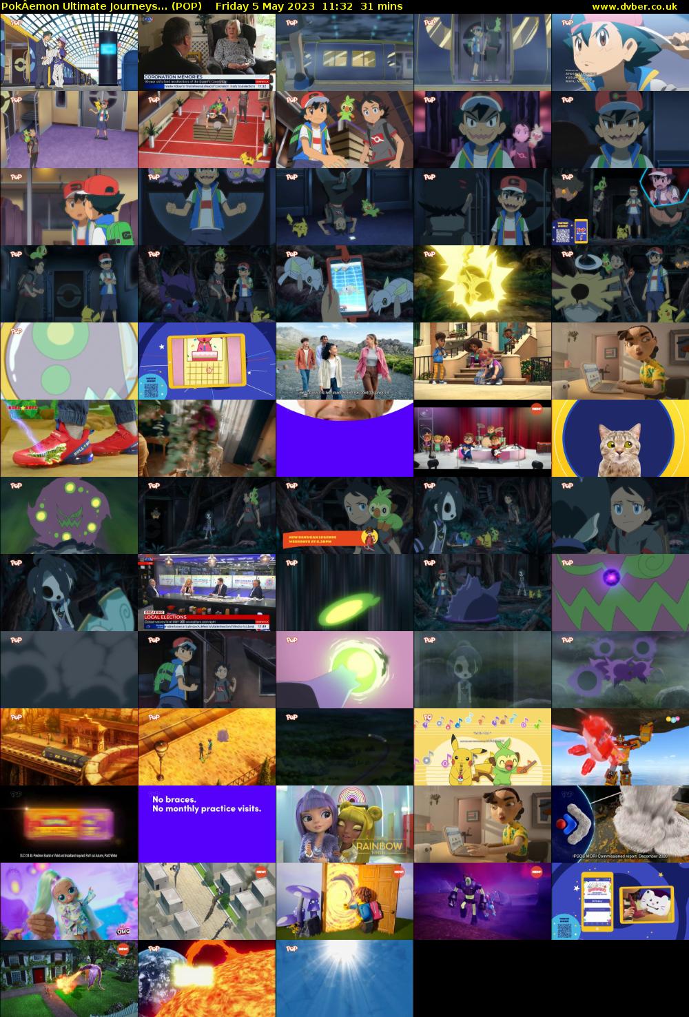 PokÂemon Ultimate Journeys... (POP) Friday 5 May 2023 11:32 - 12:03