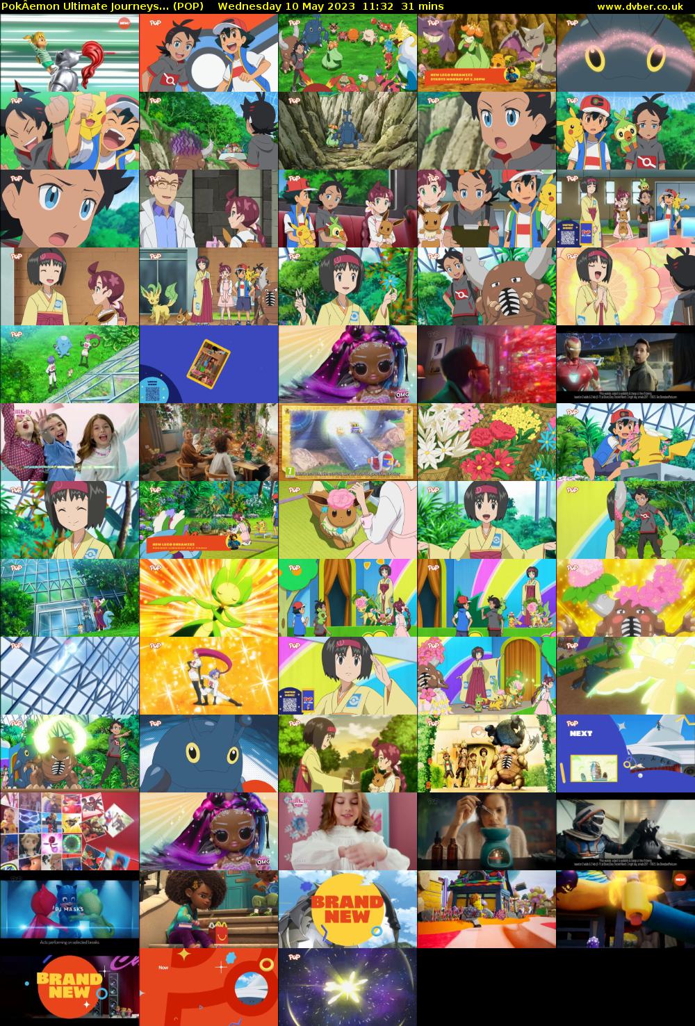 PokÂemon Ultimate Journeys... (POP) Wednesday 10 May 2023 11:32 - 12:03