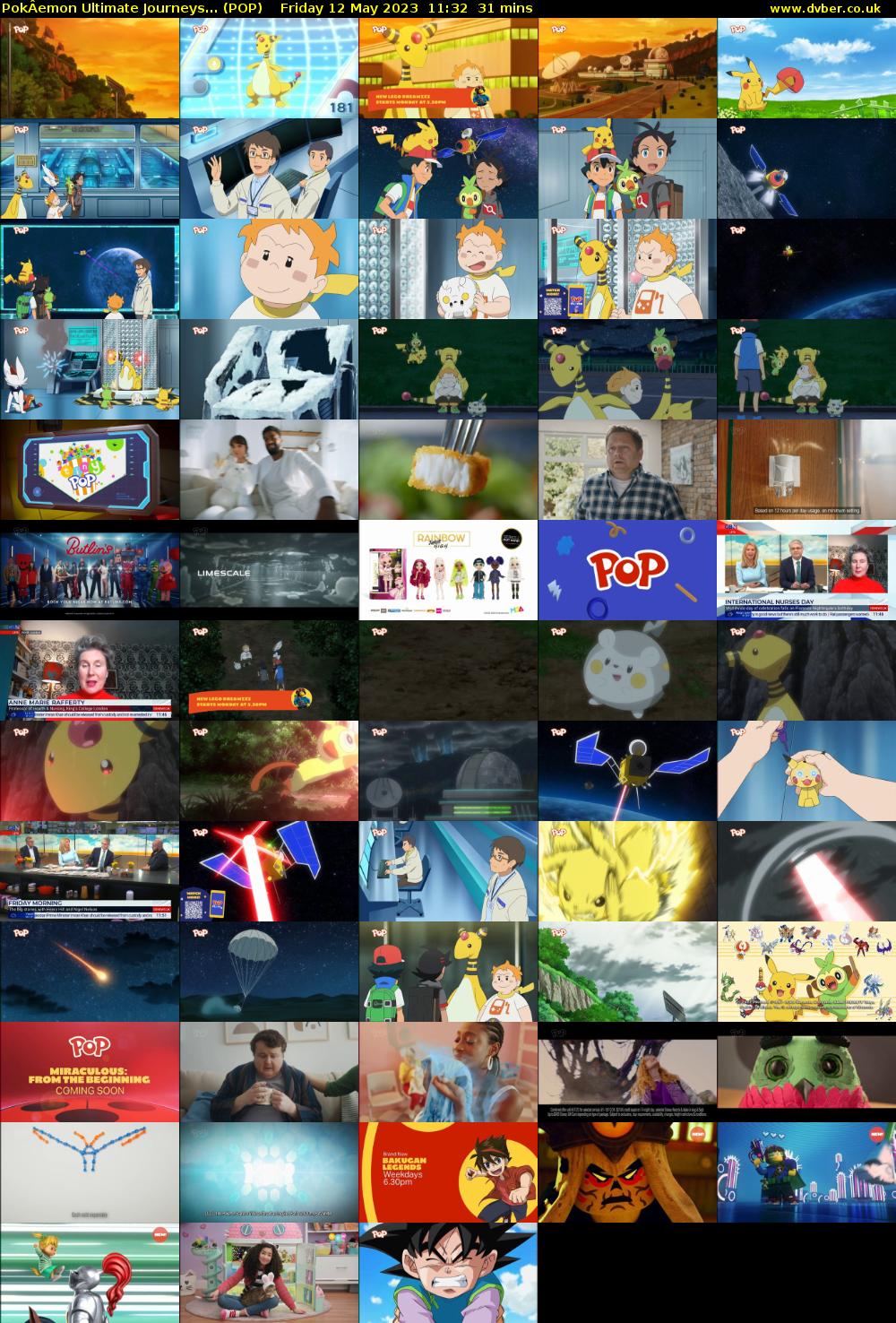 PokÂemon Ultimate Journeys... (POP) Friday 12 May 2023 11:32 - 12:03