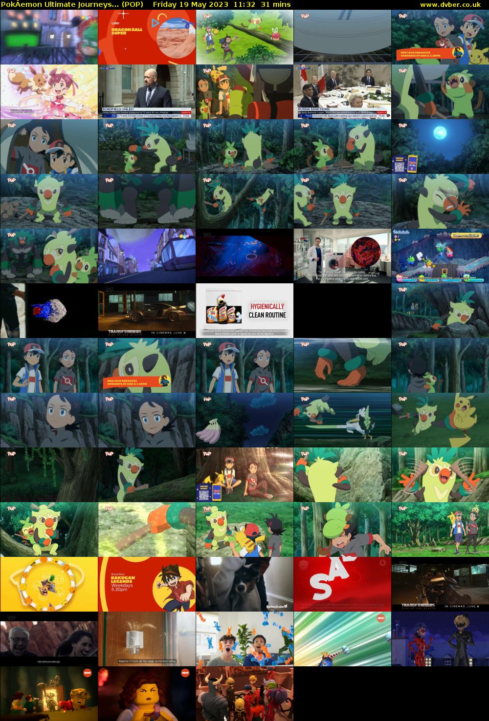 PokÂemon Ultimate Journeys... (POP) Friday 19 May 2023 11:32 - 12:03