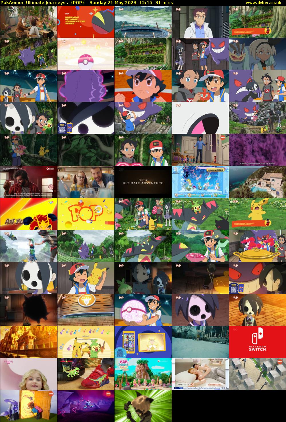 PokÂemon Ultimate Journeys... (POP) Sunday 21 May 2023 12:15 - 12:46