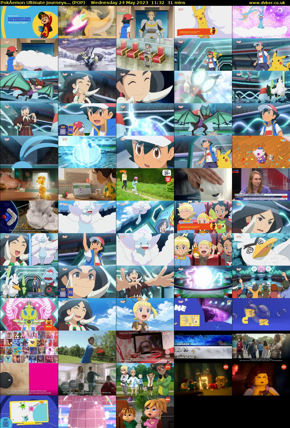 PokÂemon Ultimate Journeys... (POP) Wednesday 24 May 2023 11:32 - 12:03