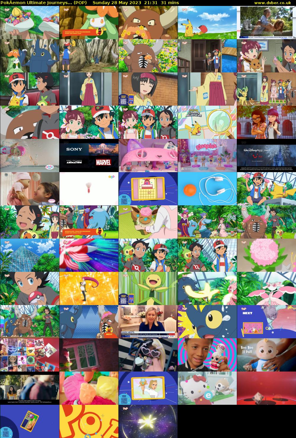 PokÂemon Ultimate Journeys... (POP) Sunday 28 May 2023 21:31 - 22:02