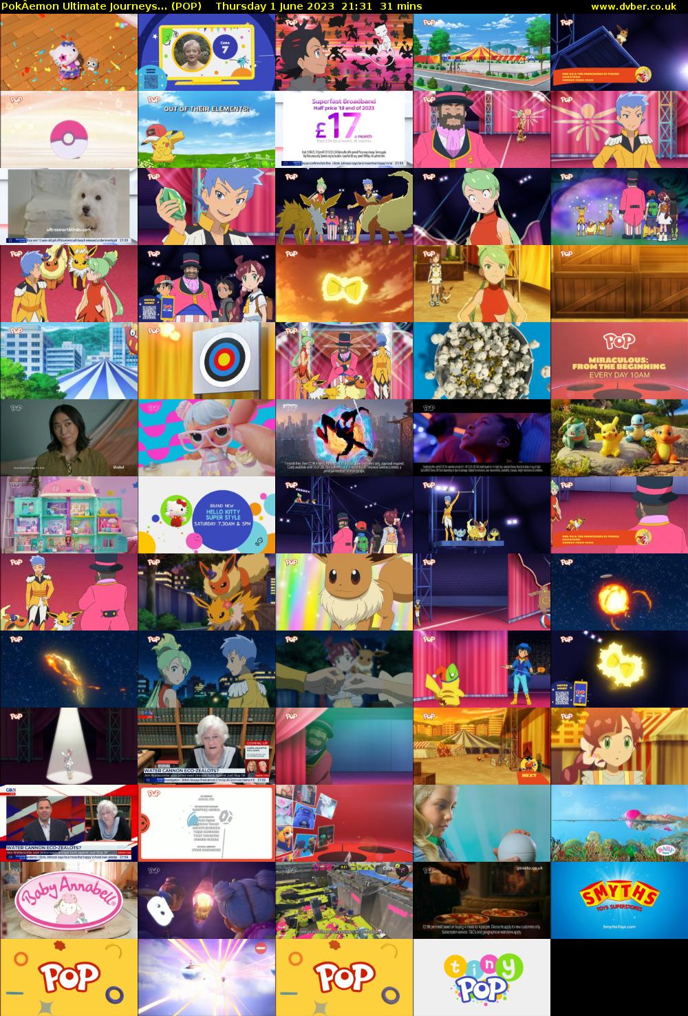 PokÂemon Ultimate Journeys... (POP) Thursday 1 June 2023 21:31 - 22:02