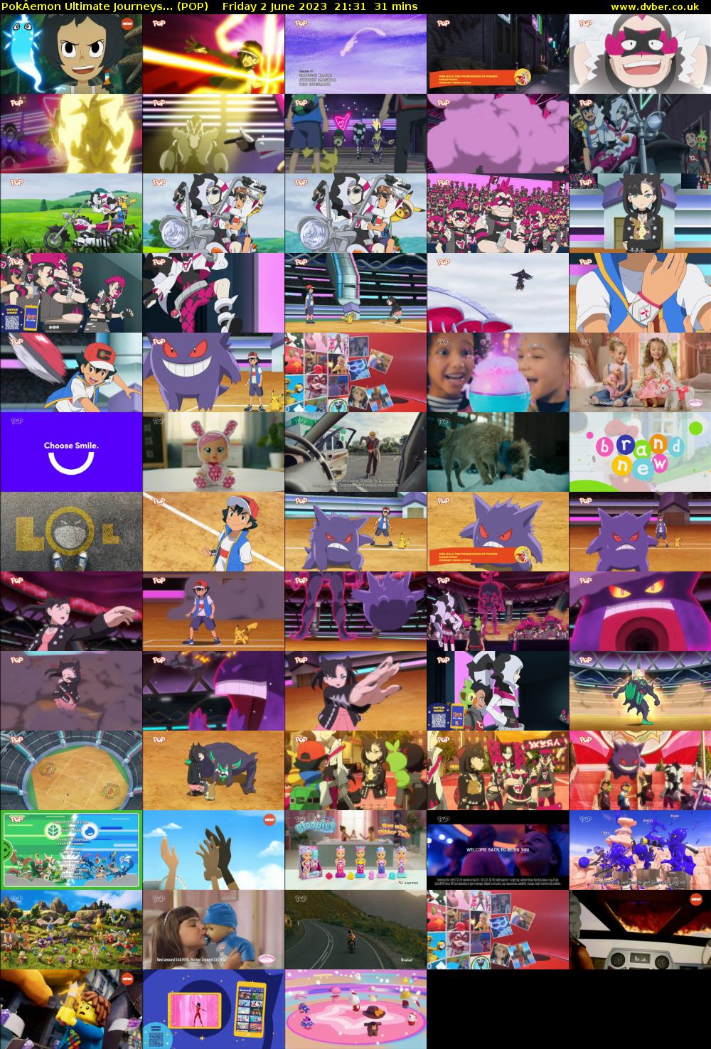 PokÂemon Ultimate Journeys... (POP) Friday 2 June 2023 21:31 - 22:02