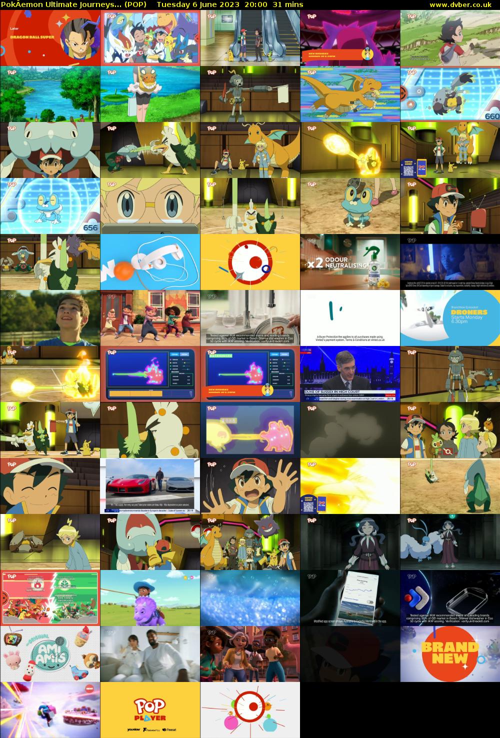 PokÂemon Ultimate Journeys... (POP) Tuesday 6 June 2023 20:00 - 20:31
