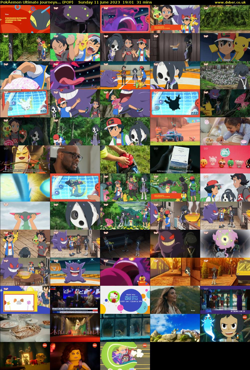 PokÂemon Ultimate Journeys... (POP) Sunday 11 June 2023 19:01 - 19:32