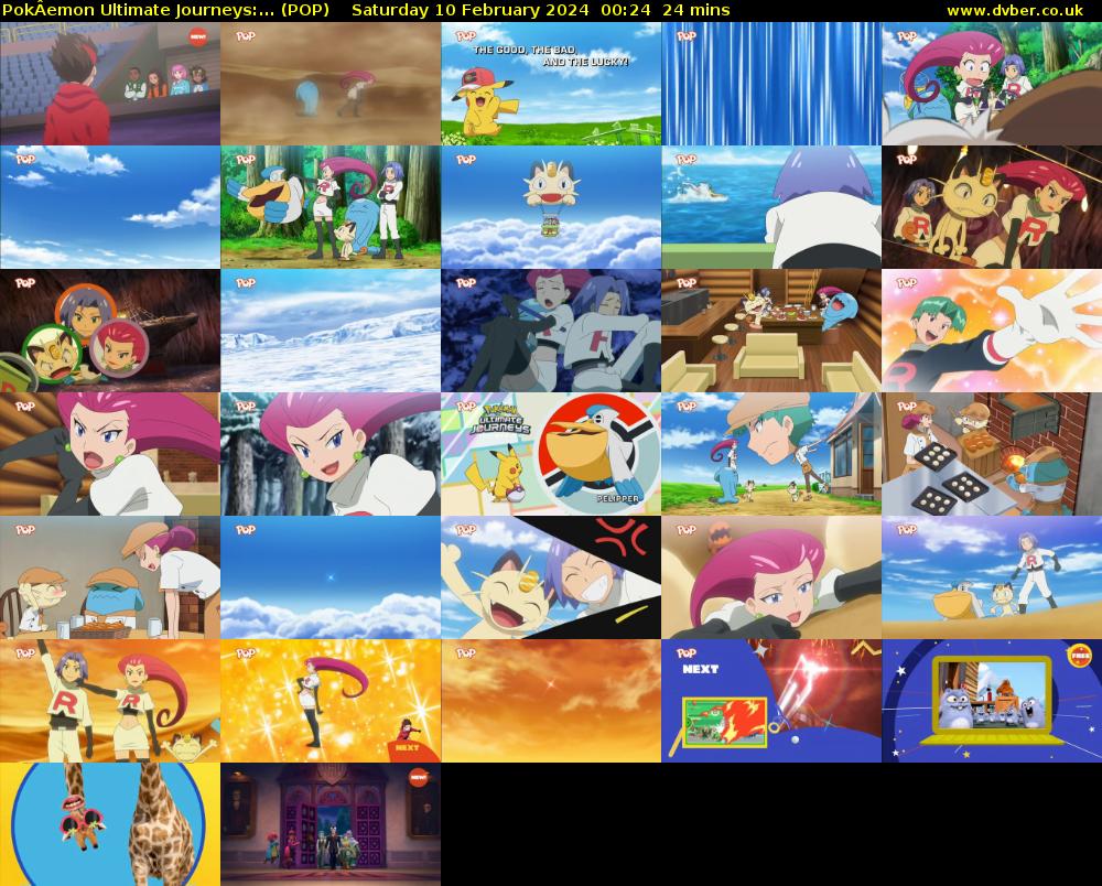 PokÂemon Ultimate Journeys:... (POP) Saturday 10 February 2024 00:24 - 00:48