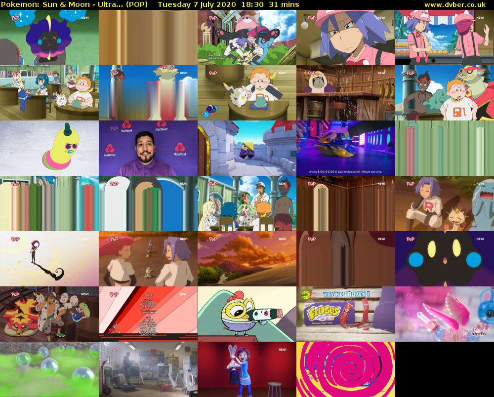 Pokemon: Sun & Moon - Ultra... (POP) Tuesday 7 July 2020 18:30 - 19:01