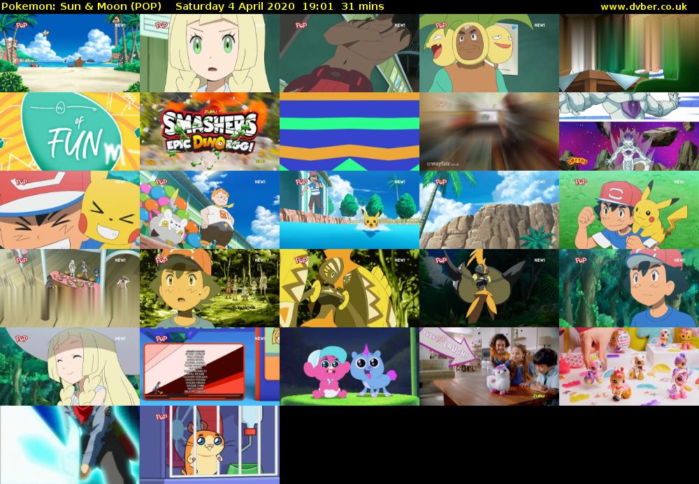 Pokemon: Sun & Moon (POP) Saturday 4 April 2020 19:01 - 19:32