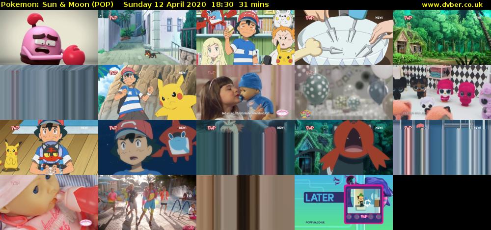 Pokemon: Sun & Moon (POP) Sunday 12 April 2020 18:30 - 19:01