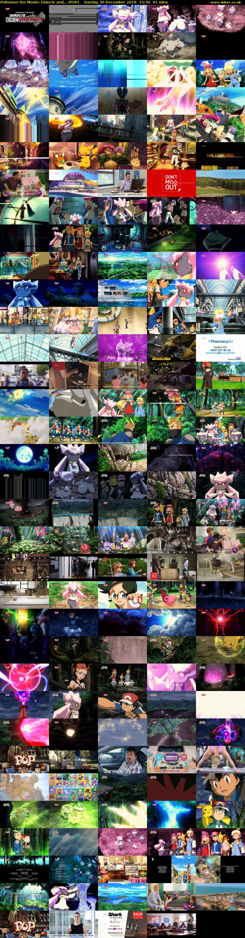 Pokemon the Movie: Diancie and... (POP) Sunday 30 December 2018 15:30 - 17:01
