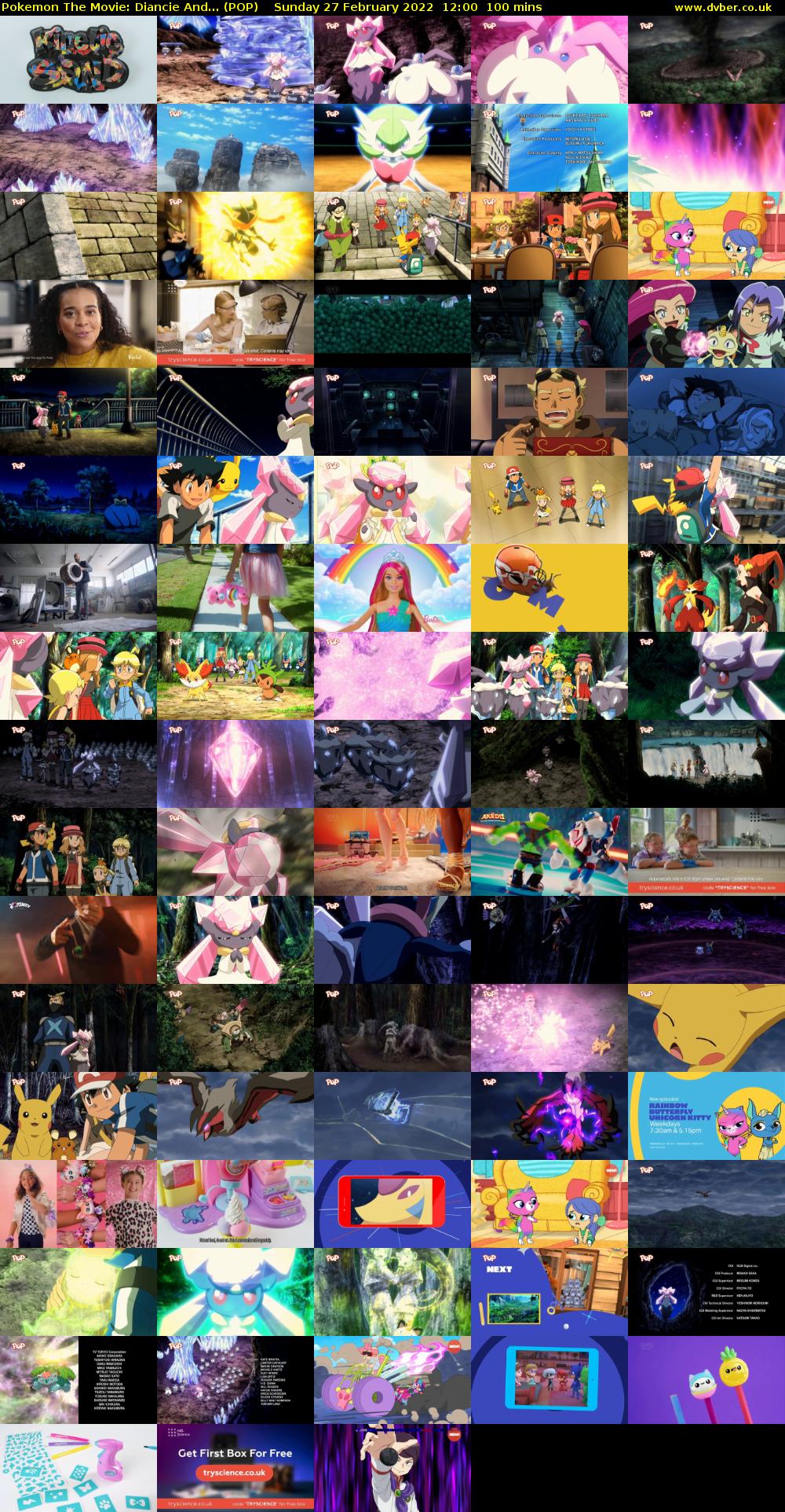 Pokemon the Movie: Diancie and... (POP) Sunday 27 February 2022 12:00 - 13:40