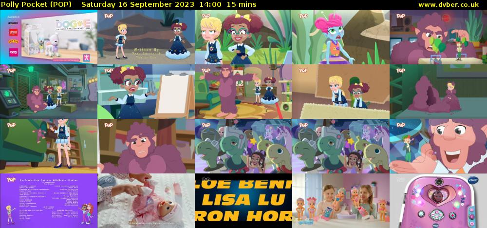Polly Pocket (POP) Saturday 16 September 2023 14:00 - 14:15