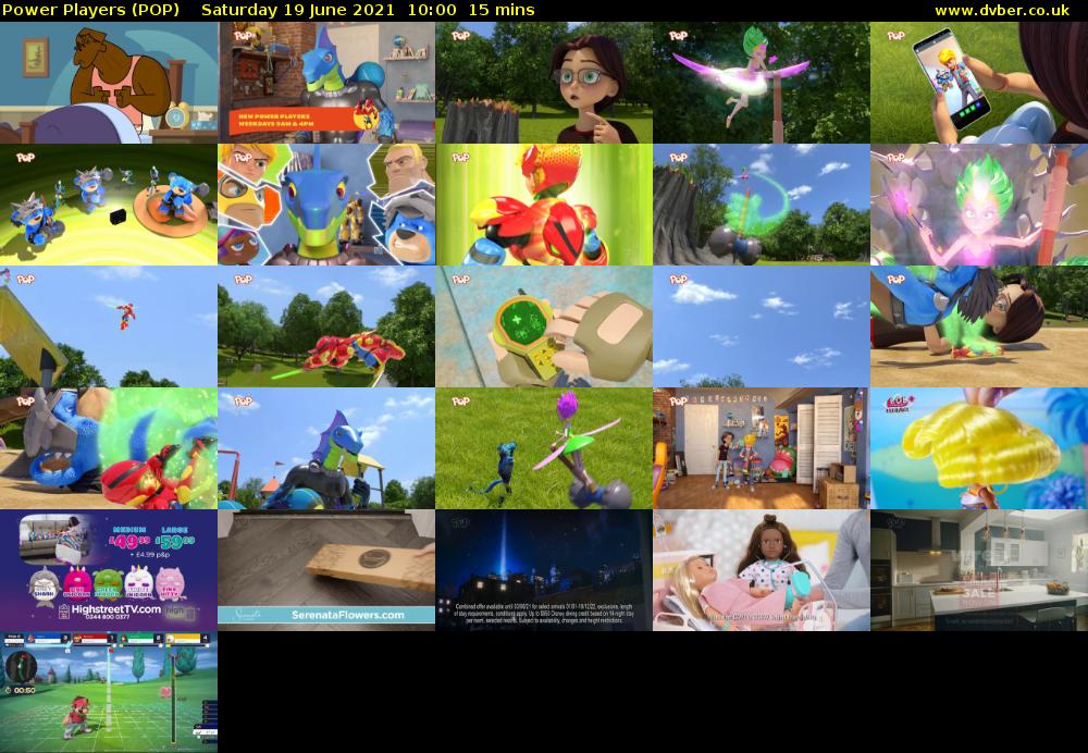 Power Players (POP) Saturday 19 June 2021 10:00 - 10:15