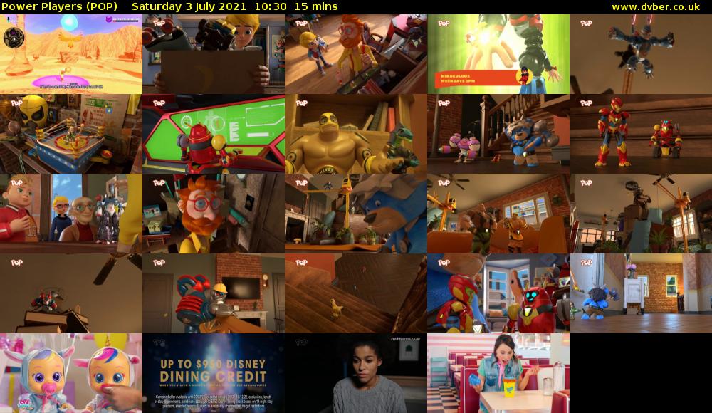 Power Players (POP) Saturday 3 July 2021 10:30 - 10:45