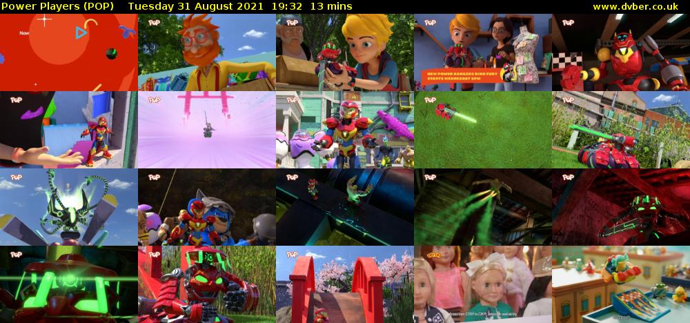 Power Players (POP) Tuesday 31 August 2021 19:32 - 19:45