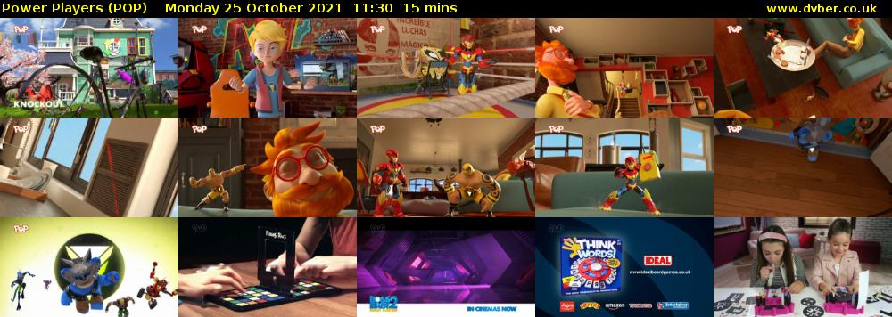 Power Players (POP) Monday 25 October 2021 11:30 - 11:45