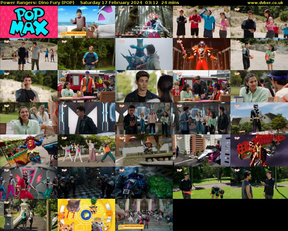 Power Rangers: Dino Fury (POP) Saturday 17 February 2024 03:12 - 03:36
