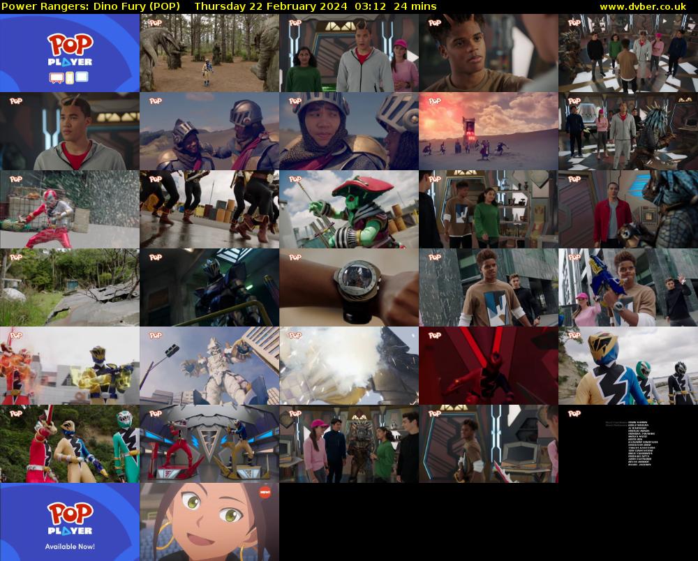Power Rangers: Dino Fury (POP) Thursday 22 February 2024 03:12 - 03:36