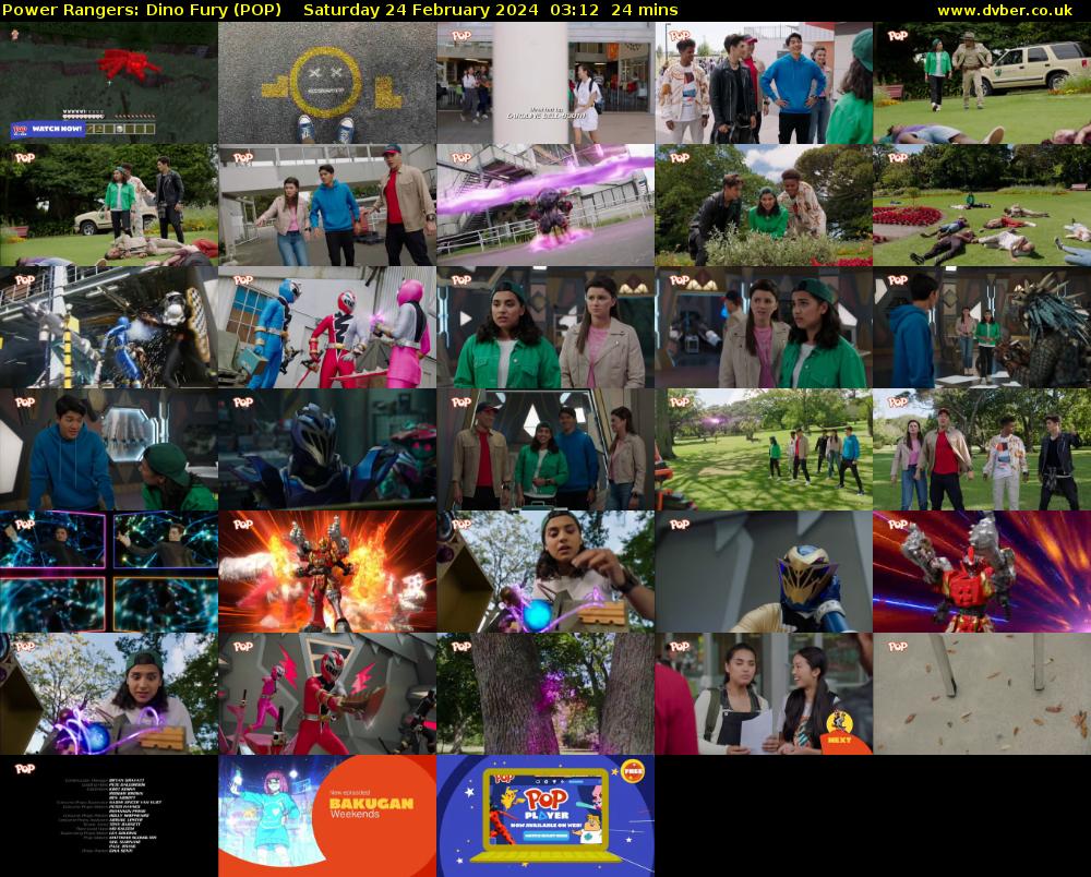 Power Rangers: Dino Fury (POP) Saturday 24 February 2024 03:12 - 03:36