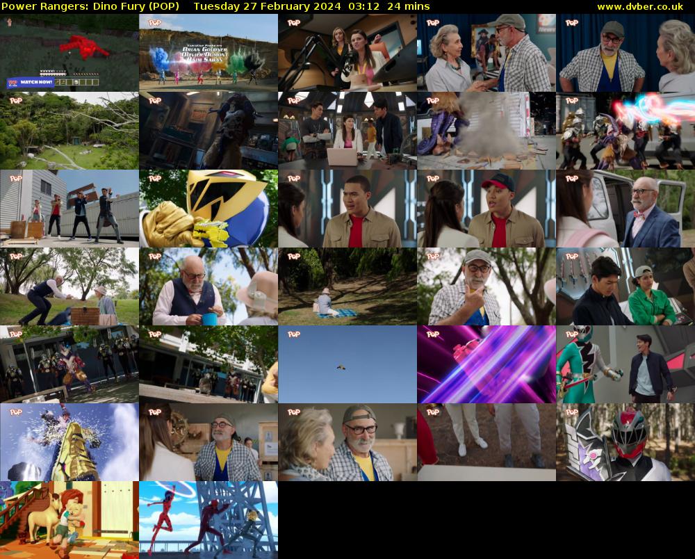 Power Rangers: Dino Fury (POP) Tuesday 27 February 2024 03:12 - 03:36