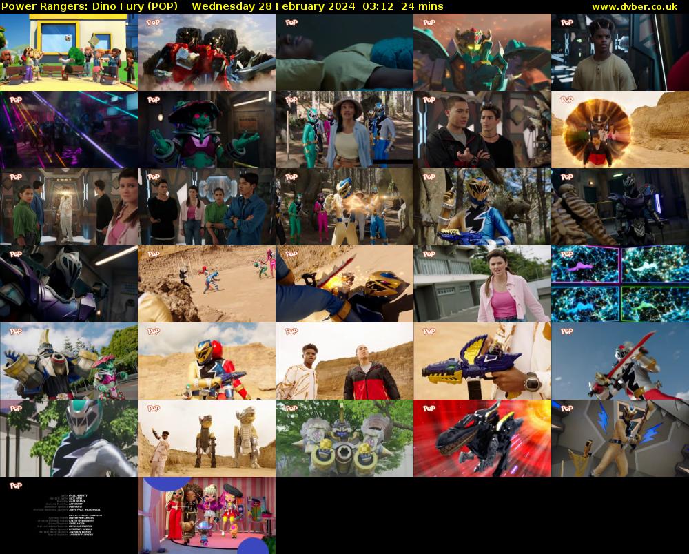 Power Rangers: Dino Fury (POP) Wednesday 28 February 2024 03:12 - 03:36