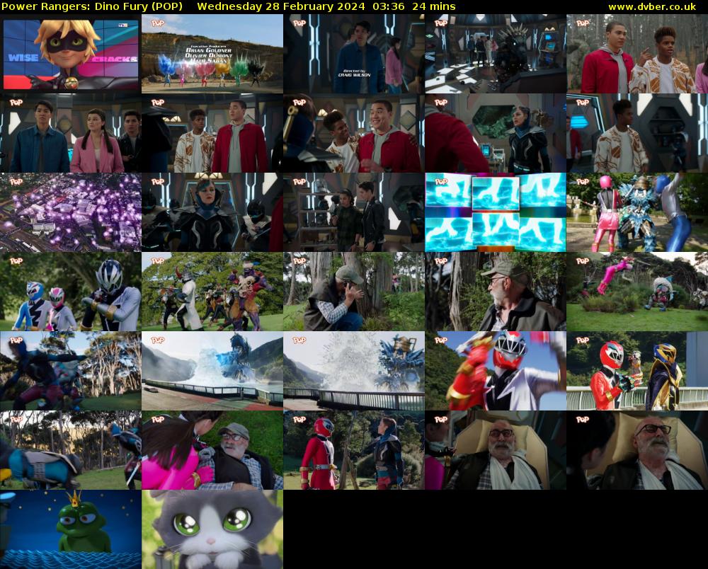 Power Rangers: Dino Fury (POP) Wednesday 28 February 2024 03:36 - 04:00