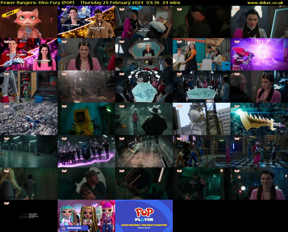 Power Rangers: Dino Fury (POP) Thursday 29 February 2024 03:36 - 04:00