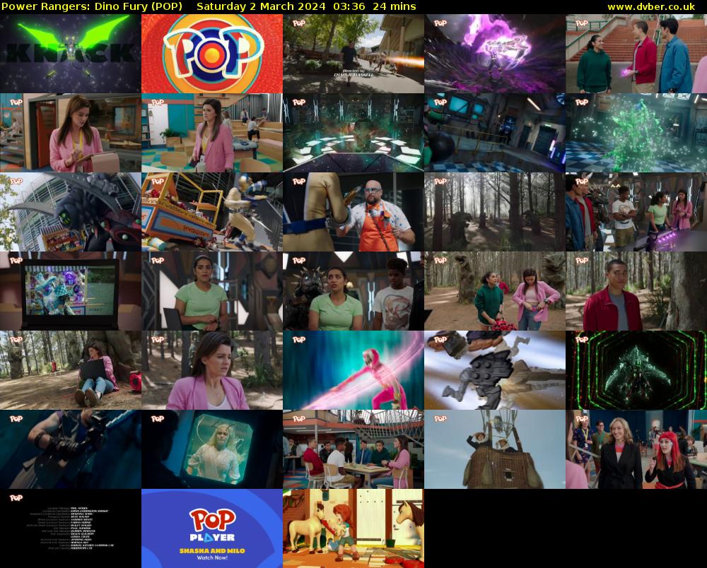 Power Rangers: Dino Fury (POP) Saturday 2 March 2024 03:36 - 04:00