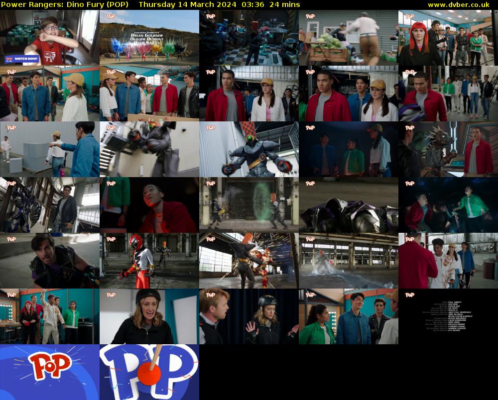 Power Rangers: Dino Fury (POP) Thursday 14 March 2024 03:36 - 04:00