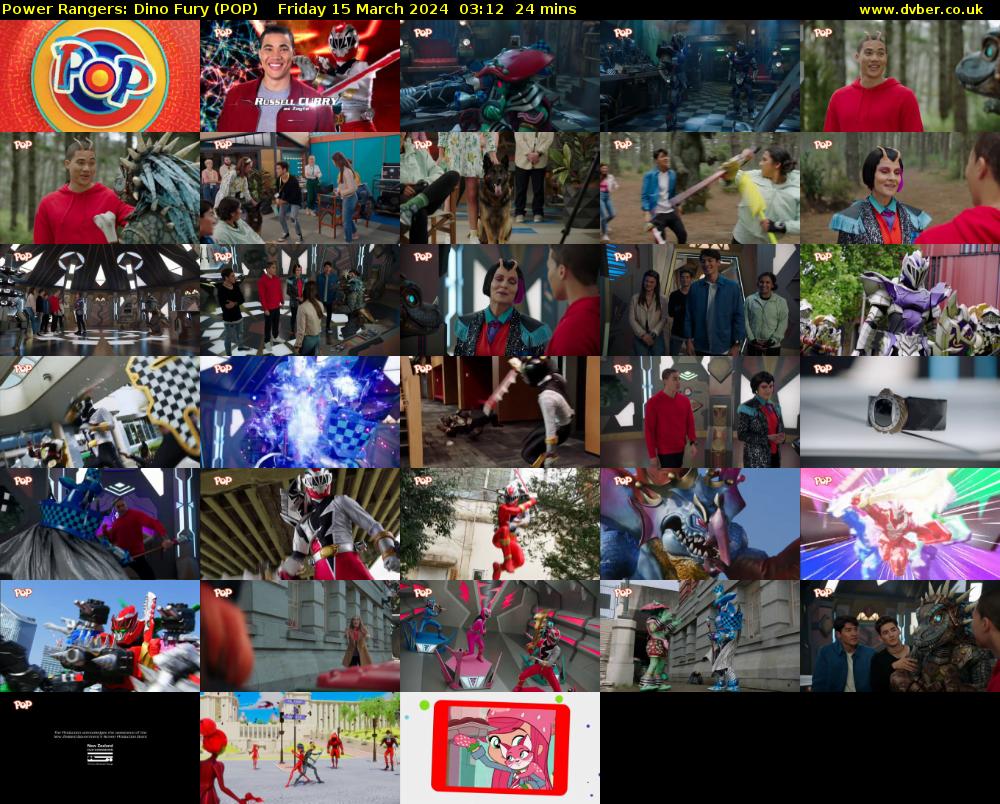 Power Rangers: Dino Fury (POP) Friday 15 March 2024 03:12 - 03:36
