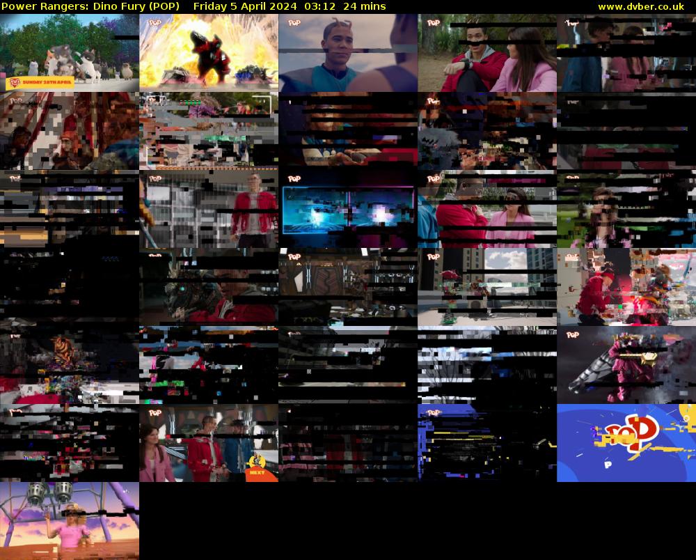 Power Rangers: Dino Fury (POP) Friday 5 April 2024 03:12 - 03:36