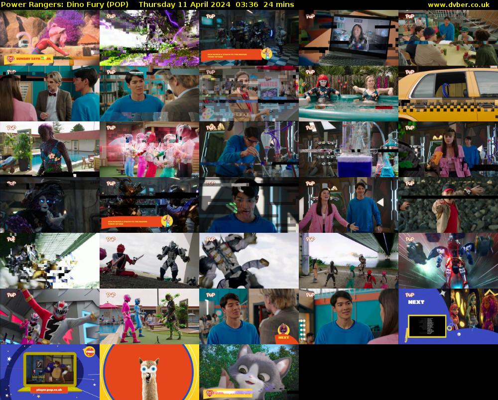 Power Rangers: Dino Fury (POP) Thursday 11 April 2024 03:36 - 04:00