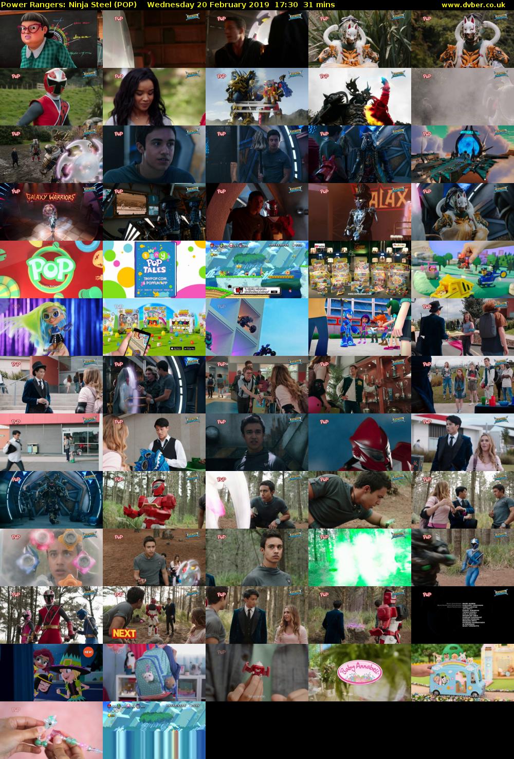Power Rangers: Ninja Steel (POP) Wednesday 20 February 2019 17:30 - 18:01
