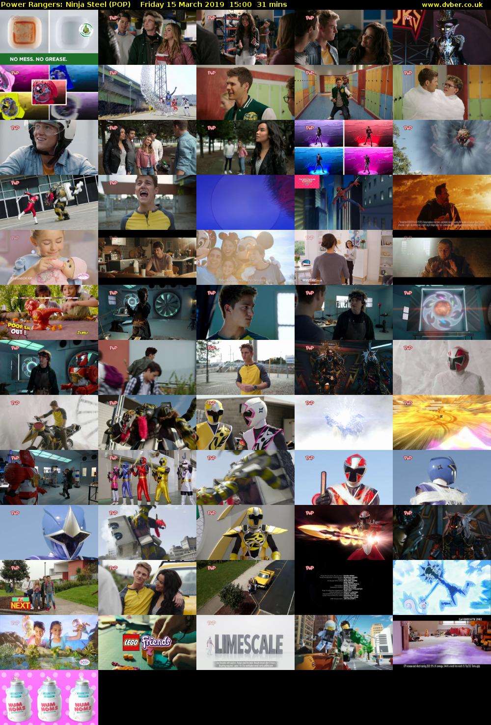 Power Rangers: Ninja Steel (POP) Friday 15 March 2019 15:00 - 15:31