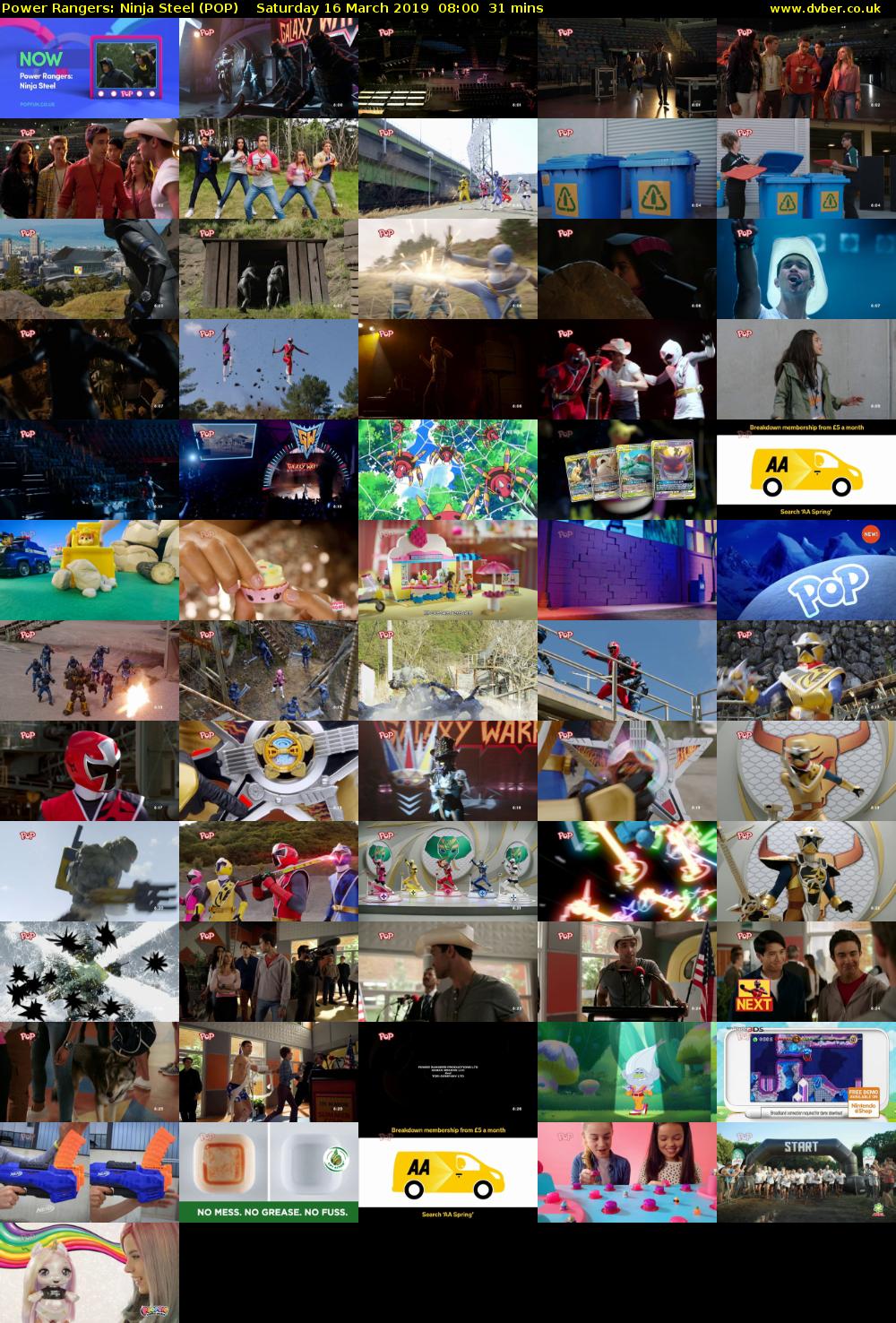 Power Rangers: Ninja Steel (POP) Saturday 16 March 2019 08:00 - 08:31