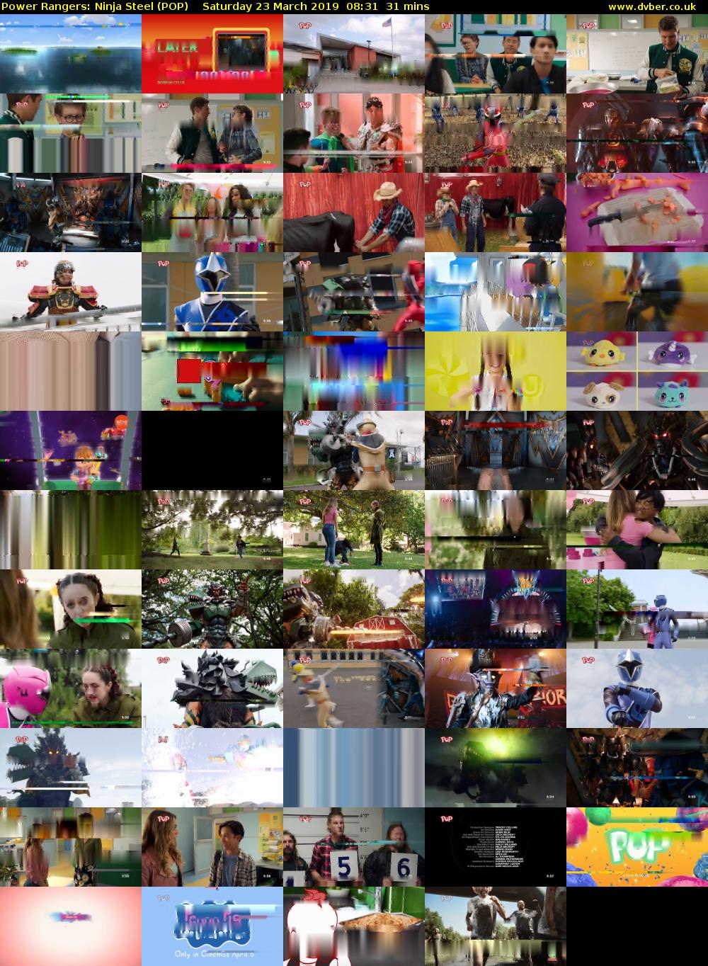 Power Rangers: Ninja Steel (POP) Saturday 23 March 2019 08:31 - 09:02