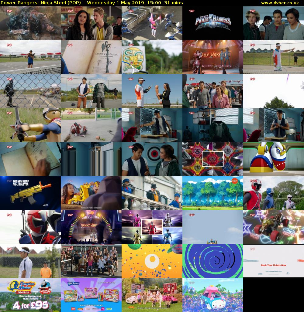 Power Rangers: Ninja Steel (POP) Wednesday 1 May 2019 15:00 - 15:31