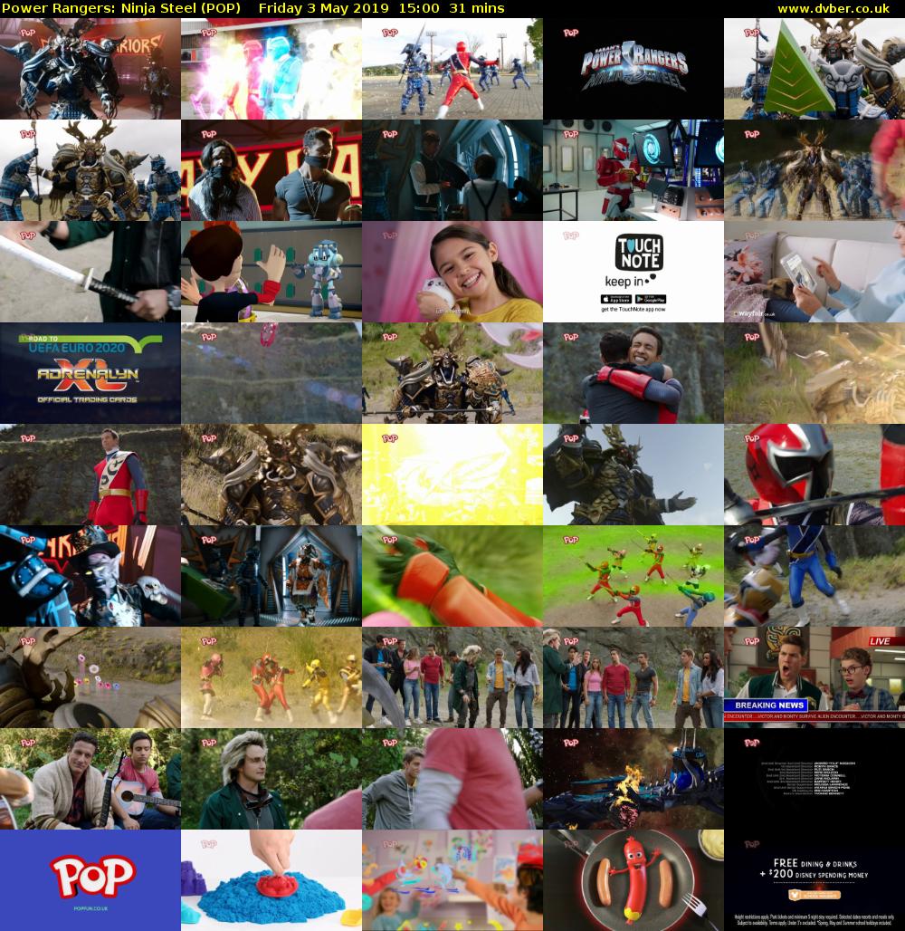Power Rangers: Ninja Steel (POP) Friday 3 May 2019 15:00 - 15:31